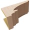Ekena Millwork 7"W x 14"D x 7"H Wide Diane Rough Cedar Woodgrain TimberThane Corbel, Primed Tan CORUR07X14X07DIARCPR - alternate 5
